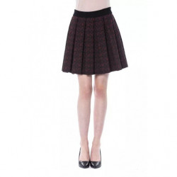 Gonna in cotone marrone - W42