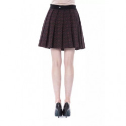 Gonna in cotone marrone - W42