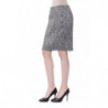 Gonna In Viscosa Bianca E Nera - W42