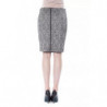Gonna In Viscosa Bianca E Nera - W42