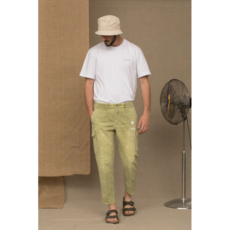 Jeans e pantaloni in cotone verde - W36