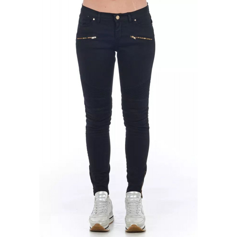 Jeans e pantaloni in cotone nero - W46