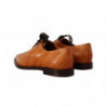 Scarpe formali stringate in pelle di anguilla marrone - EU39/US8.5