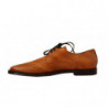 Scarpe formali stringate in pelle di anguilla marrone - EU39/US8.5