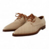 Scarpe basse formali stringate pelle anguilla bianca - EU39/US8.5