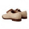 Scarpe basse formali stringate pelle anguilla bianca - EU39/US8.5
