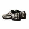 Scarpe formali stringate con cristalli in pelle nera - EU41/US10.5