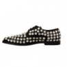 Scarpe formali stringate con cristalli in pelle nera - EU41/US10.5