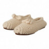 Ballerine bianche slip on in maglia di lana - EU40/US9.5
