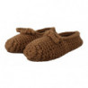 Scarpe marroni slip on ballerine in maglia di lana - EU40/US9.5