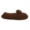 Scarpe marroni slip on ballerine in maglia di lana - EU40/US9.5