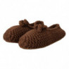 Scarpe marroni slip on ballerine in maglia di lana - EU40/US9.5