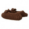 Scarpe marroni slip on ballerine in maglia di lana - EU40/US9.5