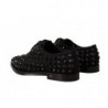 Scarpe basse formali borchiate con lacci nere - EU39/US8.5