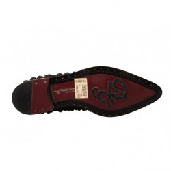 Scarpe basse formali borchiate con lacci nere - EU39/US8.5