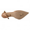 Scarpe décolleté tacco alto cinturino alla caviglia beige - EU39/US8.5