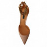 Scarpe décolleté tacco alto cinturino alla caviglia beige - EU39/US8.5