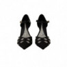 Scarpe décolleté con tacco a T e cristalli neri - EU39/US8.5