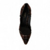 Scarpe décolleté a spillo a punta in tweed multicolor - EU39/US8.5