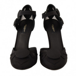 Scarpe décolleté spillo cinturino alla caviglia rete nera - EU39/US8.5