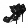 Scarpe décolleté spillo cinturino alla caviglia rete nera - EU39/US8.5