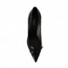 Scarpe décolleté con tacco a punta in pelle nera a rete - EU40/US9.5