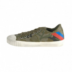 Sneaker in pelle verde -...