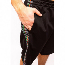 Pantaloncini in poliestere nero - XL