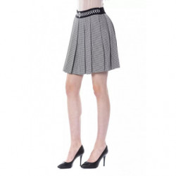 Gonna In Viscosa Bianca E Nera - W40