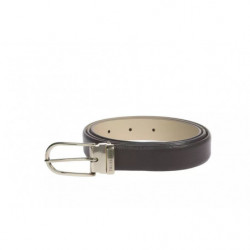Cintura in pelle marrone -...
