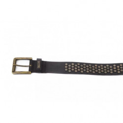 Cintura in pelle nera - S