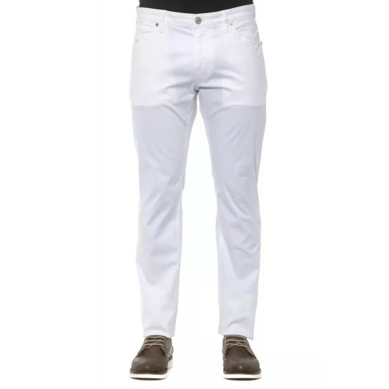 Jeans e pantaloni in cotone bianco - W38