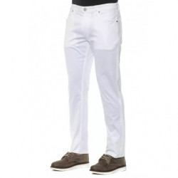 Jeans e pantaloni in cotone bianco - W38