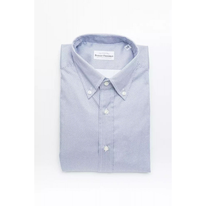 Camicia in cotone azzurro - XL