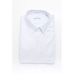 Camicia in cotone azzurro - L