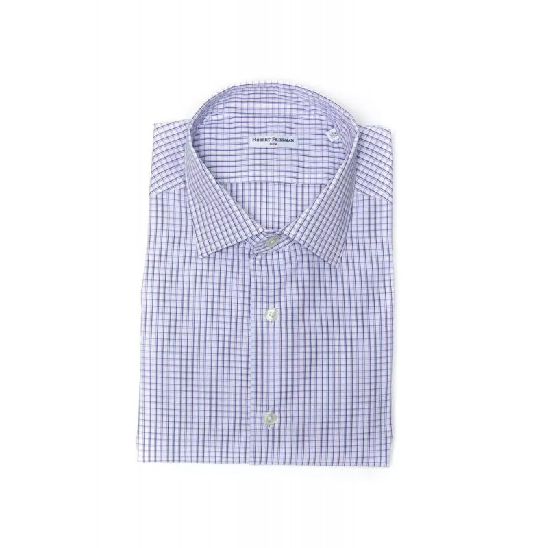Camicia in cotone bordeaux - M