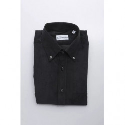 Camicia in cotone nero - XL