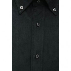 Camicia in cotone nero - XL