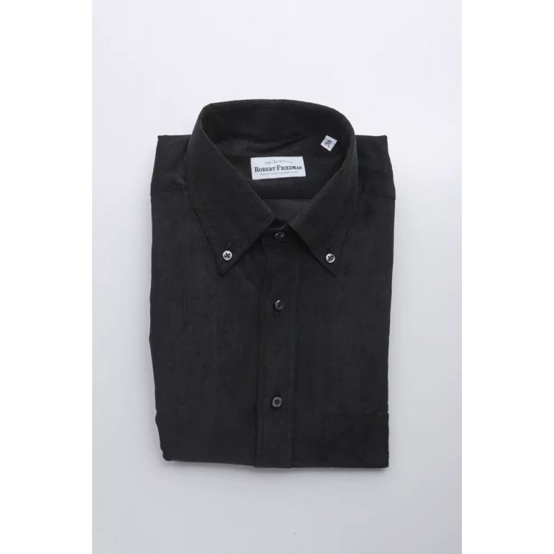 Camicia in cotone nero - S
