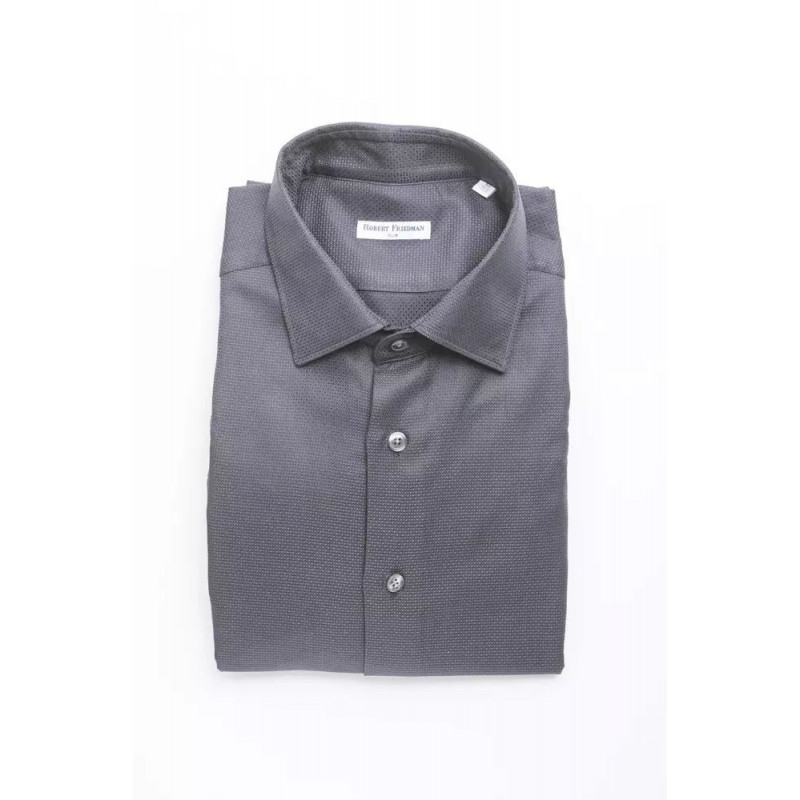 Camicia in cotone blu - L