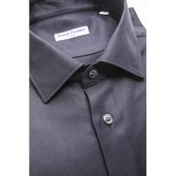 Camicia in cotone blu - L