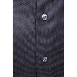 Camicia in cotone blu - L