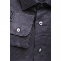 Camicia in cotone blu - L
