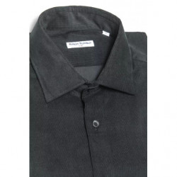 Camicia in cotone nero - XL