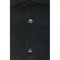 Camicia in cotone nero - XL