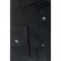 Camicia in cotone nero - XL