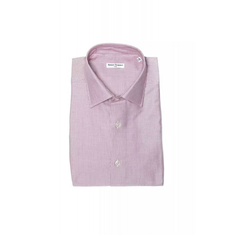 Camicia in cotone rosa - S