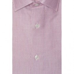 Camicia in cotone rosa - S