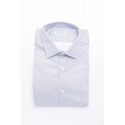 Camicia in cotone azzurro - L