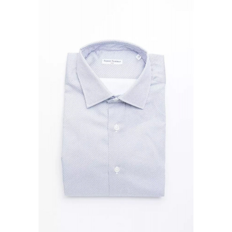 Camicia in cotone azzurro - L